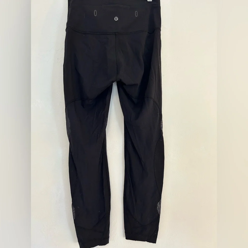 π€ LULULEMON Mesh-Back High Waist Leggings Size 6 - Picture 4 of 5